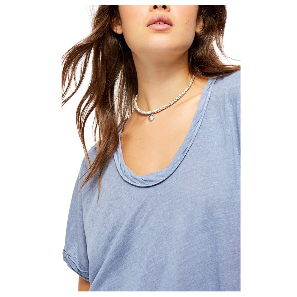 FREE PEOPLE BOHO FLOWY TUNIC TEE KNIT TOP A2C - Picture 10 of 16